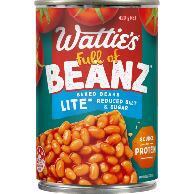 Wattie's Baked Bean In Lite Tomato Sauce 420g