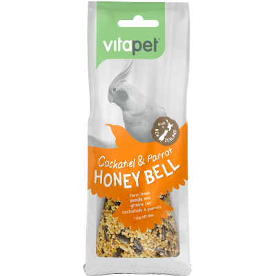 VitaPet Cockatiel & Parrot Bird Honey Bell 1pk