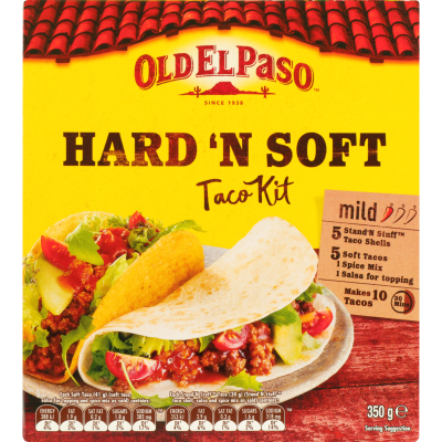 Old El Paso Mild Hard 'n Soft Taco Kit 350g