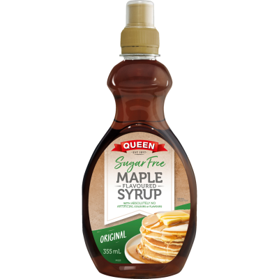 Queen Sugar Free Maple Flavoured Syrup 355ml