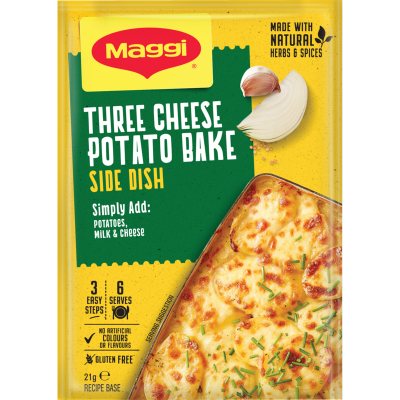 Maggi Side Dish Three Cheese Potato Bake Recipe Base Sachet 21g