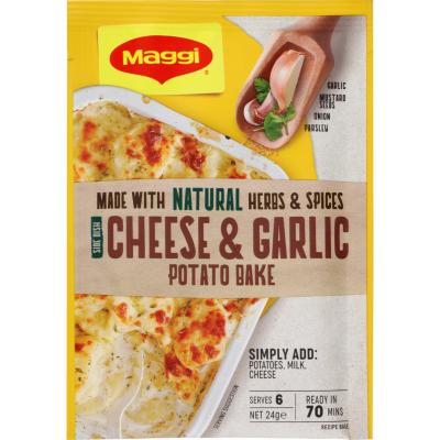 Maggi Side Dish Cheese & Garlic Potato Bake Recipe Base 23g