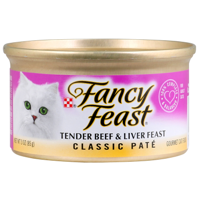 Purina Fancy Feast Classic Tender Beef & Liver Feast Cat Food 85g