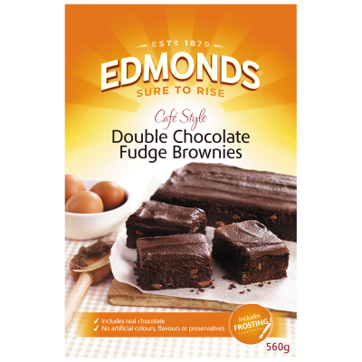 Edmonds Cafe Style Double Chocolate Fudge Brownies Mix 560g