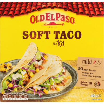 Old El Paso Mild Soft Taco Kit 405g