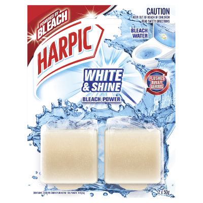 Harpic White & Shine in Toilet Cleaner 2 x 50g