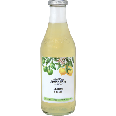 Barker's Lemon & Lime Fruit Syrup 710ml