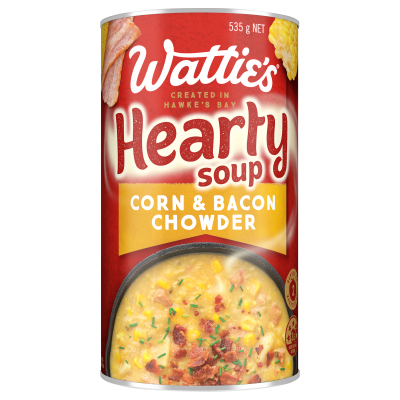 Wattie's Corn & Bacon Chowder Hearty Soup 535g