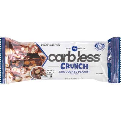 Horleys Carb Less Crunch Chocolate Peanut Protein Bar 50g