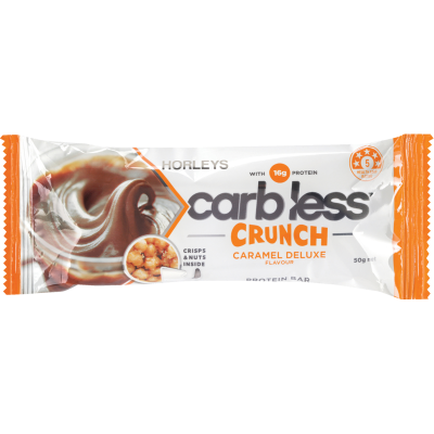 Horleys Carb Less Crunch Caramel Deluxe Protein Bar 50g