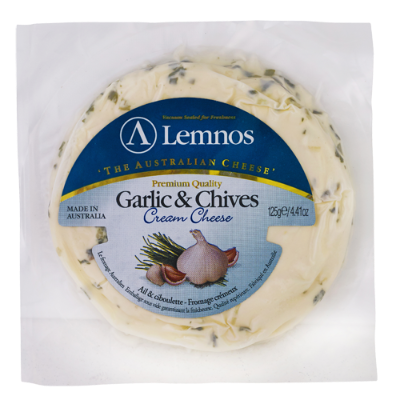 Lemnos Garlic & Chives Cream Cheese 125g