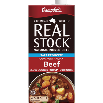 Campbell's Real Stock Salt Reduced Beef Stock Liquid 1l