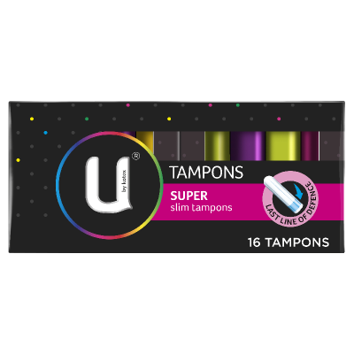 U By Kotex Super Slim Tampons 16pk