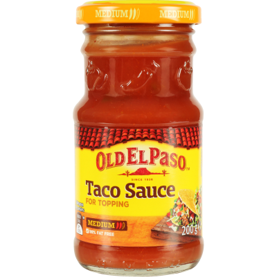Old El Paso Medium Taco Sauce For Topping 200g