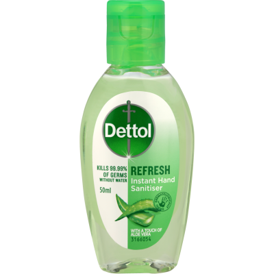 Dettol Healthy Touch Antibacterial Refresh Aloe Vera Instant Hand Sanitiser 50ml