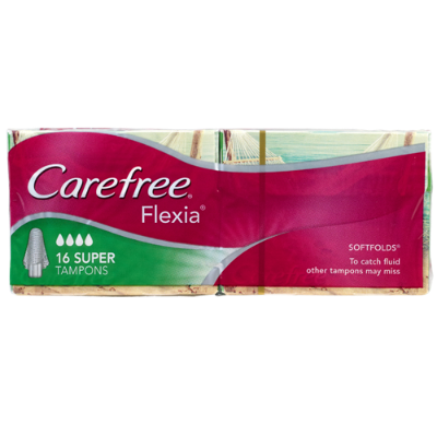 Carefree Flexia Softfolds Super Tampons 16pk