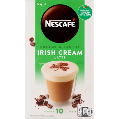 Nescafe Irish Cream Latte Coffee Sachets 10 x 17g