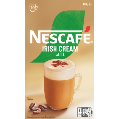 Nescafe Irish Cream Latte Coffee Sachets 10 x 17g