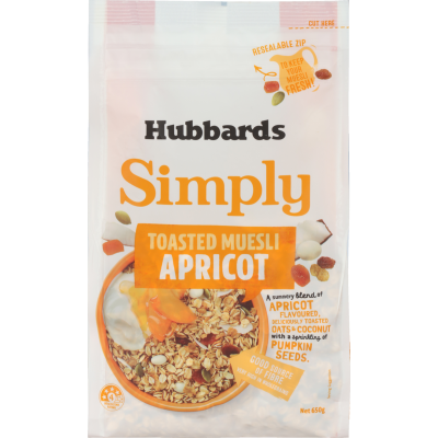 Hubbards Apricot Simply Toasted Muesli 650g