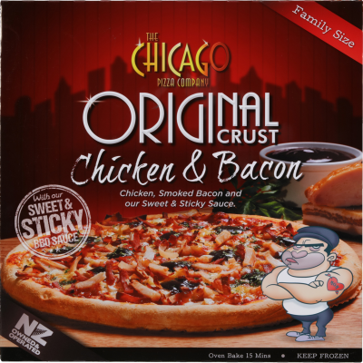 Chicago Gourmet BBQ Chicken & Bacon Pizza 640g