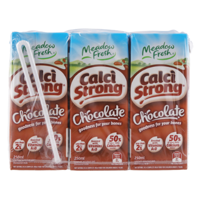 Meadow Fresh Calci Strong Long Life Chocolate Milk 6pk