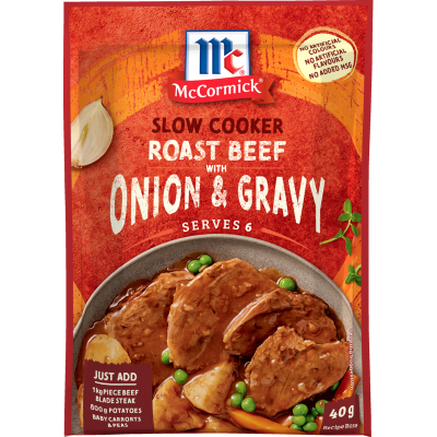 McCormick Slow Cooker Roast Beef With Onion & Gravy Recipe Base 40g