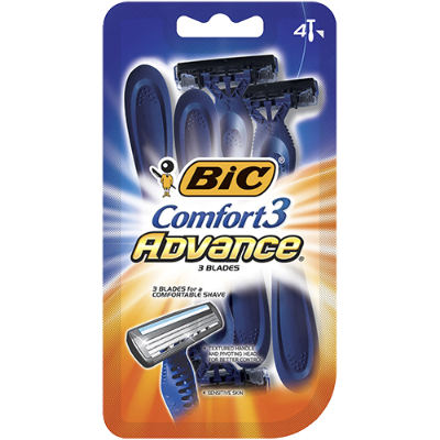 Bic Comfort 3 Advance Disposable Razors 4pk – GoPotatoes