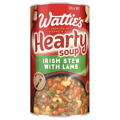 Wattie's Irish Stew With Lamb Hearty Soup 535g