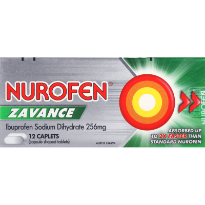 Nurofen Zavance Fast Pain Relief Caplets 12pk