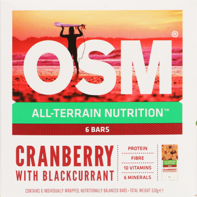 One Square Meal All-Terrain Nutrition Cranberry With Blackcurrant Bars 516g
