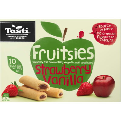 Tasti Strawberry Vanilla Fruitsies 10 x 20g