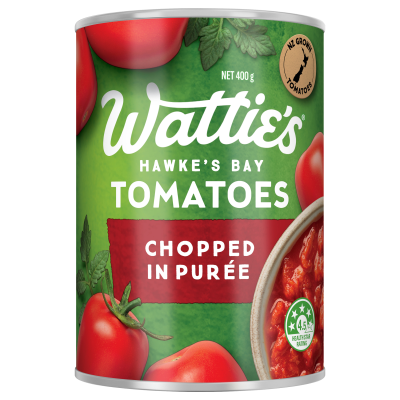 Wattie's Tomatoes Chopped In Puree 400g