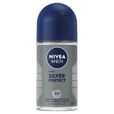 Nivea Men Silver Protect 72Hr Antiperspirant Roll On 50ml