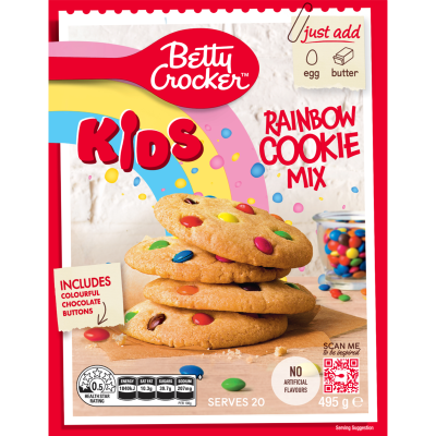 Betty Crocker Kids Rainbow Cookie Mix 495g