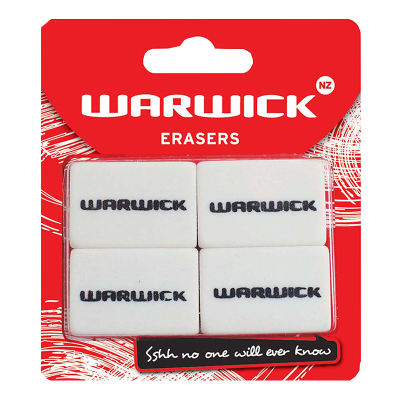 Warwick Erasers 1pk