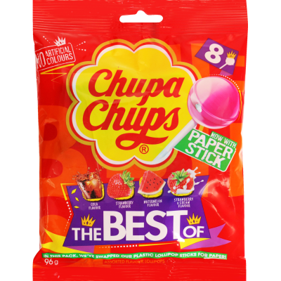 Chupa Chups The Best Of Lollipops 8 x 12g