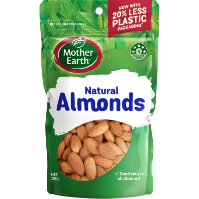 Mother Earth Natural Almonds 150g