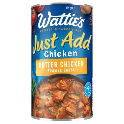 Wattie's Just Add Chicken Butter Chicken Simmer Sauce 535g