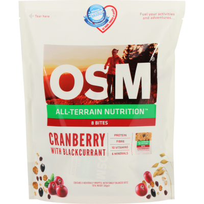 One Square Meal Cranberry With Blackcurrant Bites 8 x 43g