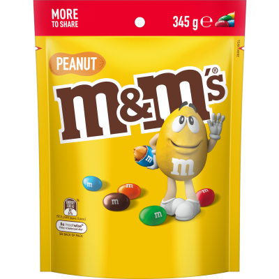 M&M's Peanut Chocolate Pouch 345g