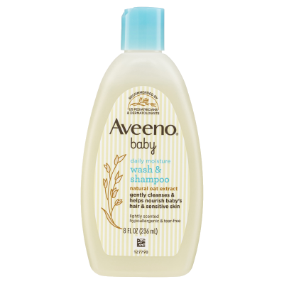 Aveeno Baby Daily Moisture Wash & Shampoo 236ml