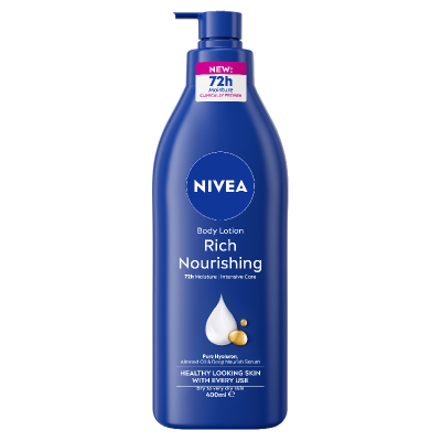 Nivea Rich Nourishing 72hr Moisture Body Lotion 400ml