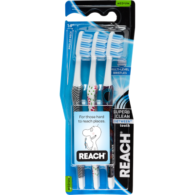 Reach Between Medium Toothbrush 3pk