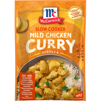 McCormick Slow Cookers Mild Chicken Curry Recipe Base 40g