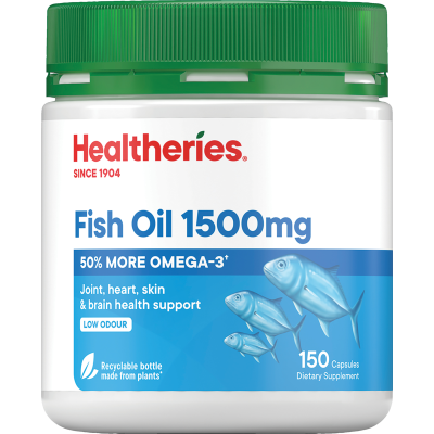 Healtheries Fish Oil 1500mg Capsules 150pk