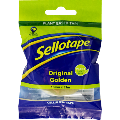 Sellotape Original Golden Cellulose Tape 15mm Refill 1pk