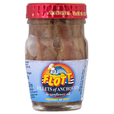 Flott Anchovy Fillets In Sunflower Oil 80g