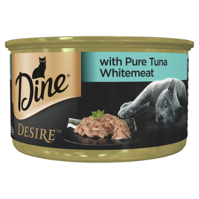 Dine Desire Pure Tuna Whitemeat Wet Cat Food 85g