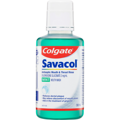 Colgate Savacol Antiseptic Mint Mouthwash 300ml