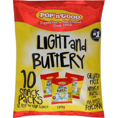 Pop'n'Good Popcorn Lunch Packs 10pk